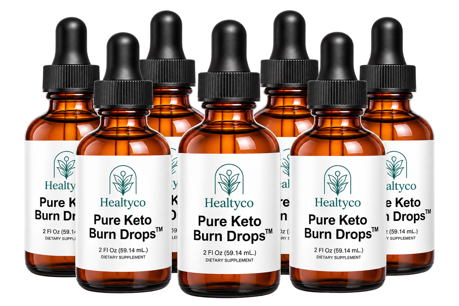 Six bottles of Pure Keto Burn Drops